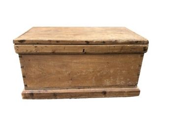 Antique Wooden Trunk