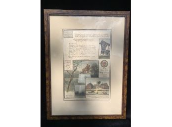 'The Harvard Celebration-old Harvard' By Henry Sandam Framed Print