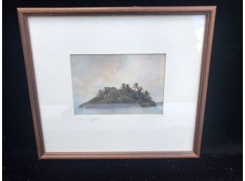 Framed Photograph Signed In Pencil By Palmyra Dslane 1913 On Frame