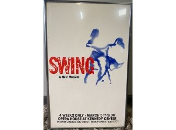 Framed Musical 'Swing' Poster