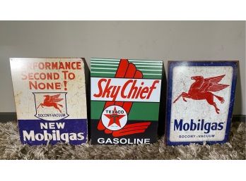 3 Repop Gas Signs