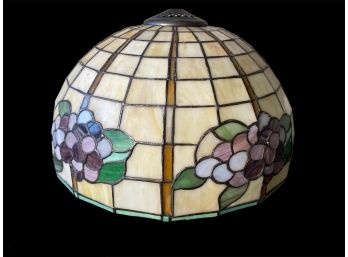 Vintage Tiffany Style Grape Bunch Hanging Lamp