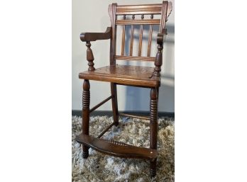 Antique Wood High Chair