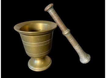 Solid Brass Mortar And Pestle