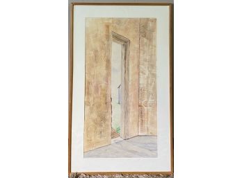 Signed, Framed And Matted Watercolor