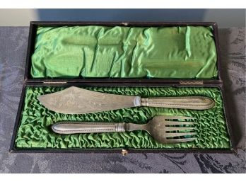 Set Of Fish Servers In Original Keepsake Box, Signed