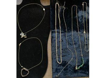 Lot Of Gold Tone Necklaces (open For More)