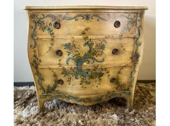 Hand Painted Bombe Chest