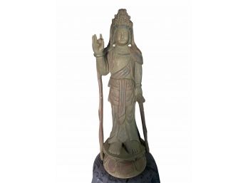 Guan Yin Statue, Enlightened Goddess Of Compassion And Mercy