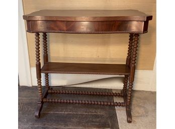 Spindle Bobbin Two Tier Side Table