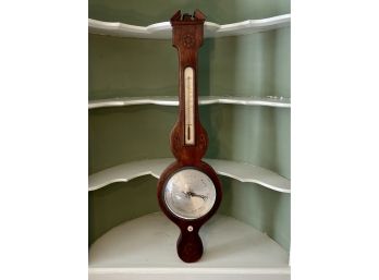 Antique Jones Of London Barometer And Thermometer