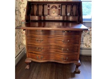 Small Four Drawer Secretary Desk By Maddox Tables