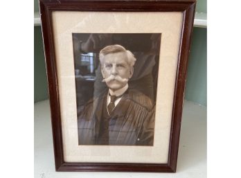 Early 20th.Century Print Photograph Hand Signed By Supreme Court Justice Oliver Wendell Holmes