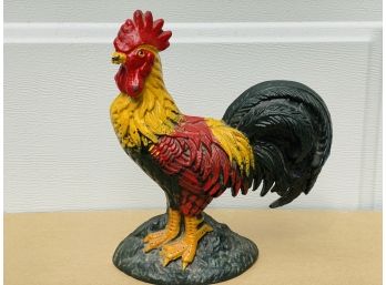 Antique Cast Iron Rooster Door Stopper