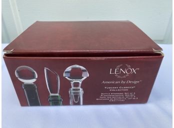 Lenox Bottle Stoppers In Box - Unused