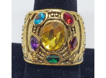 Marvel Avengers Infinity Stones Ring In Gold Tone