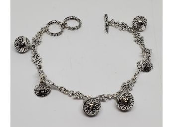 Bali Sterling Silver Charm Bracelet