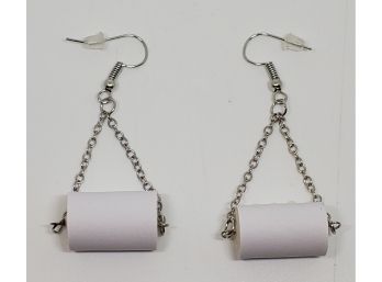 Toilet Paper Roll Earrings