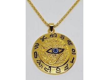 Egyptian Pharaoh Eye Of Horus Amulet Pendant Necklace