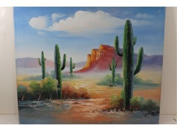 P Minton Original Southwest Original Oil On Canvas