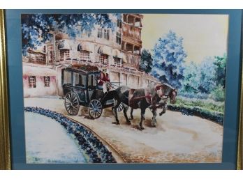 Original Artwork - Horses And Carriage