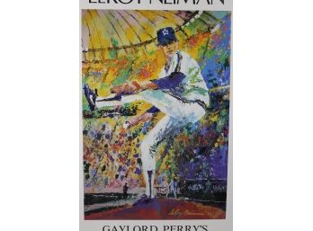 Leroy Neiman - Gaylord Perry's 300th Victory - 1982