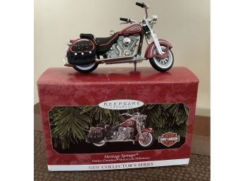 Vintage Harley Davidson Keepsake Ornament Heritage Springer First In Series