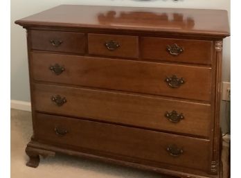 Vintage Solid Mahogany Six Drawer  Dresser By Kling Factory Mayville NY