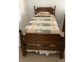 Vintage Twin Bed (one Of Two) Includes Mattress And Bedding As Shown