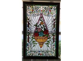 Fruit Of The Vine Stained Glass Window Framed Design Toscano