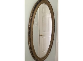 Vintage Oval Gilt Mirror