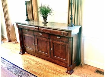 Bassett Louis Philippe Granite Top Credenza