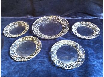 Beautiful Tiffany & Co. Crystal Plates And Platt