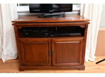 TV Entertainment Cabinet With Swivel Top