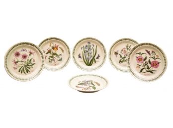 Set Of Six Portmeirion Botanic Garden Plates