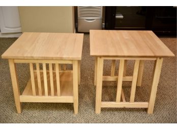 Pair Of Complimenting End Tables