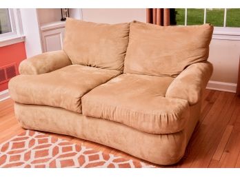 Town & Country Microsuede Two Cushion Love Seat