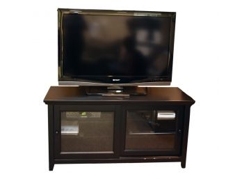 Sharp Aquos Liquid Crystal Television LC-42D62U  With Entertainment Cabinet