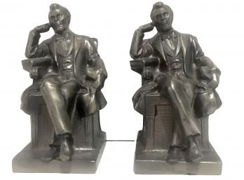 A Pair Of Abraham Lincoln Bookends