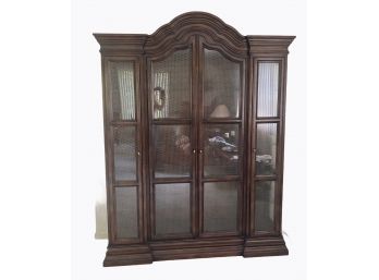 Mid Century China Cabinet With Glass Shelves