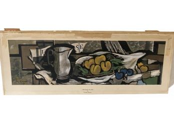 Vintage Georges Braque Print 'The Blue  Plums  35' X 14'