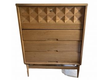 MCM Tall Dresser With Lift Down Panel & Slide Out Shelves