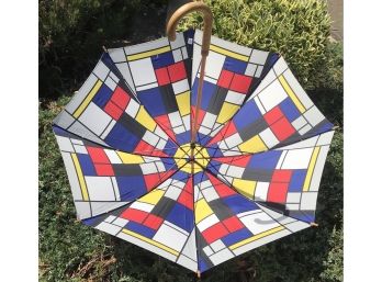 Bright Totes Umbrella -Mondrian Design Style