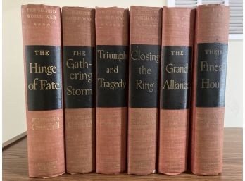 Set Of 6 Winston Churchill HC Books