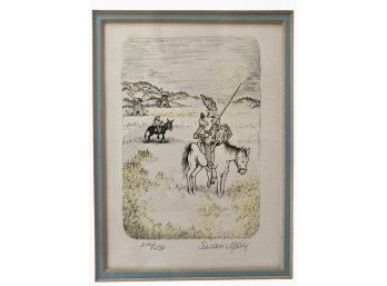 Signed & Numbered  Don Quixote Lithograph By Susan May