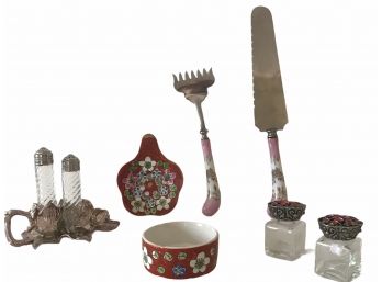 Lot Of Quaint Hostess Items