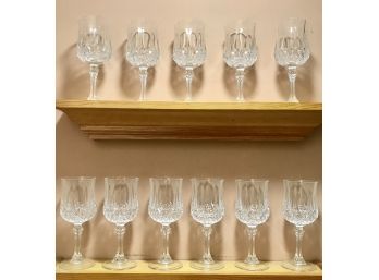 FrenchGlass White Wine Glasses  - Set Of Eleven