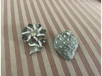 Two Silvered Pins - Lot #9
