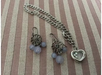 Two Pieces Of Silvered Jewelry - Lot #19