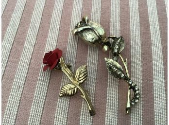 Two Rosebud Pins - Lot #15